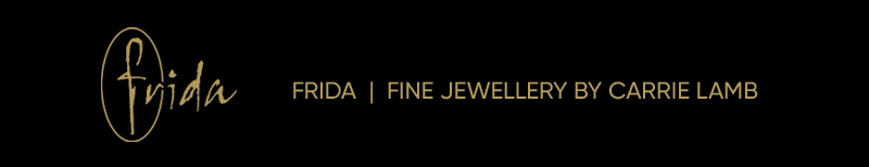 Text, and logo, Frida, Fine Jewellery by Carrie Lamb