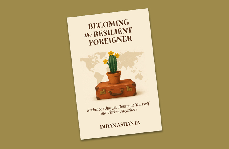 the book cover is pictured with a tan coloured background